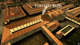 Animation of ancient Roman Fort in Caerleon Wales [upl. by Worl628]