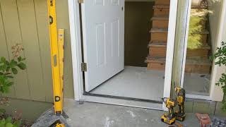 Jeld Wen Front Door Installation  Really crappy products and craftsmanship PART 1 [upl. by Ahseram349]