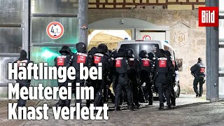 Gefängnismeuterei Polizei stürmt Knast in Thüringen  JVA Untermaßfeld [upl. by Eiahpets]